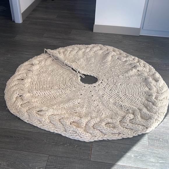Anthropologie knit wool tree skirt - Picture 2 of 5